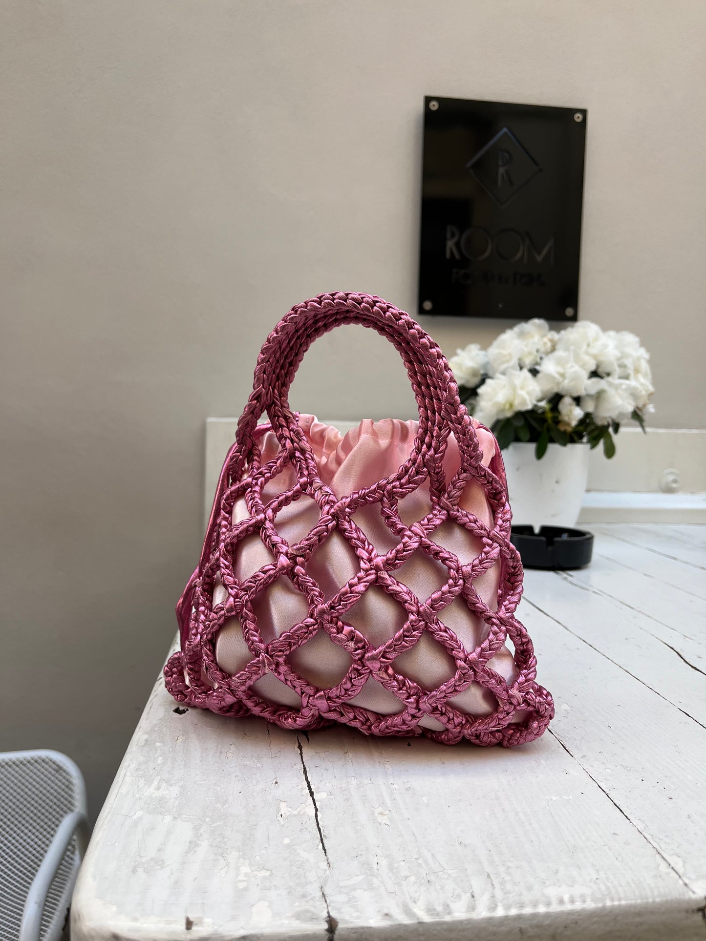 SHINY BAG ROSA BUBBLE