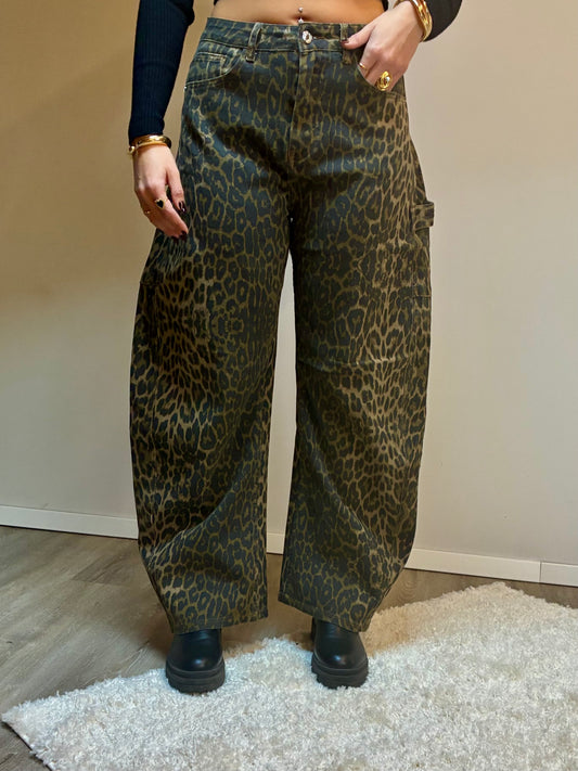 Jeans leopardato