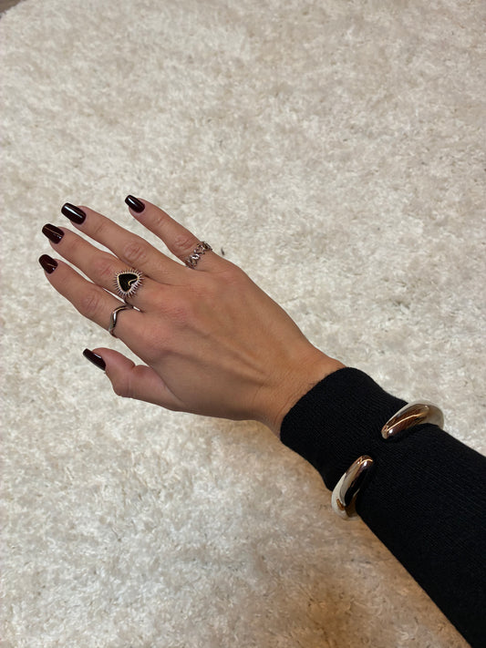 Bracciale semichiuso argento