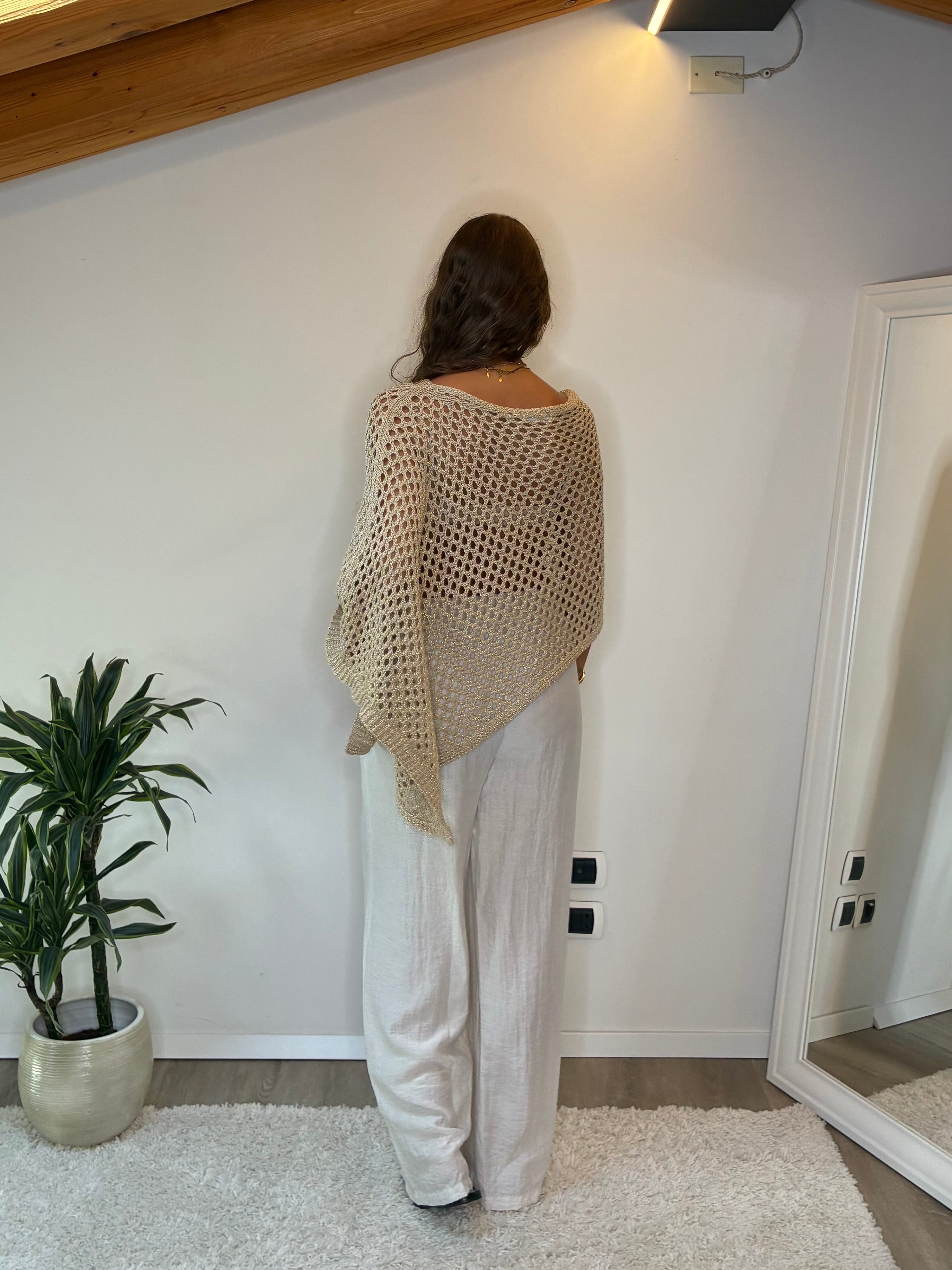 Cappa oro lurex