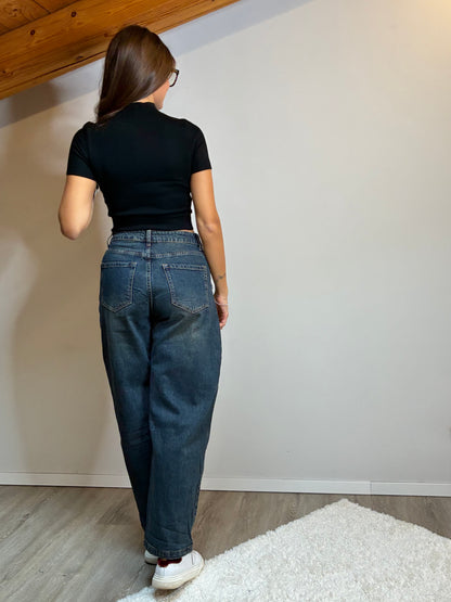Jeans balloon slavato