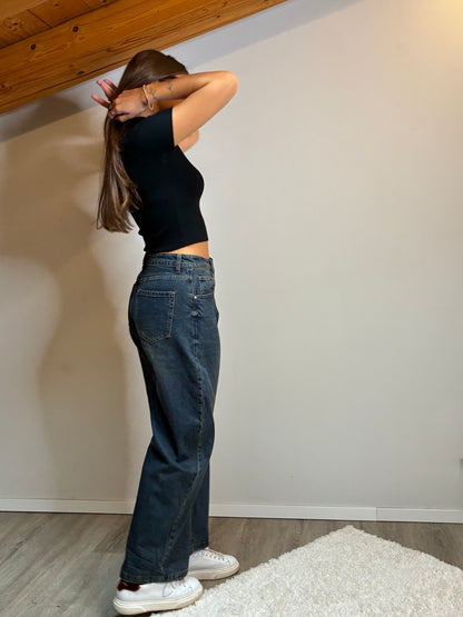 Jeans balloon slavato