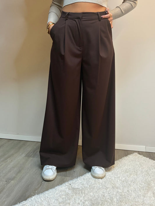 Pantalone sartoriale cioccolato
