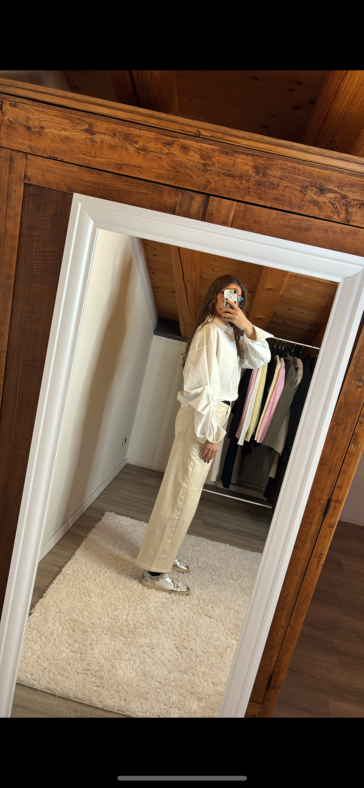 Camicia bianca manica pizzicata