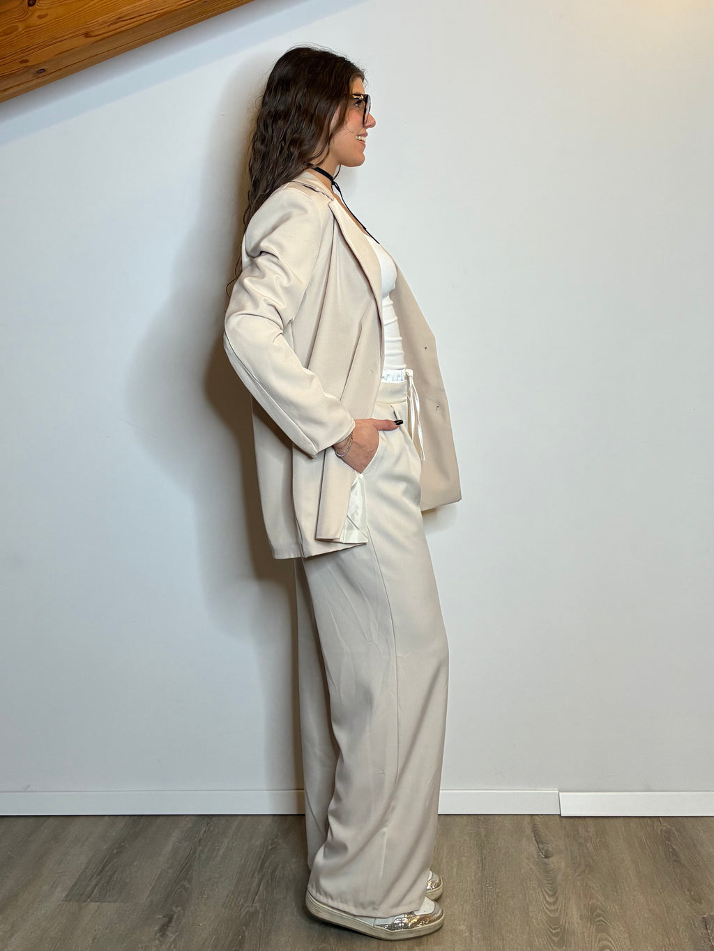 Blazer oversize nocciola