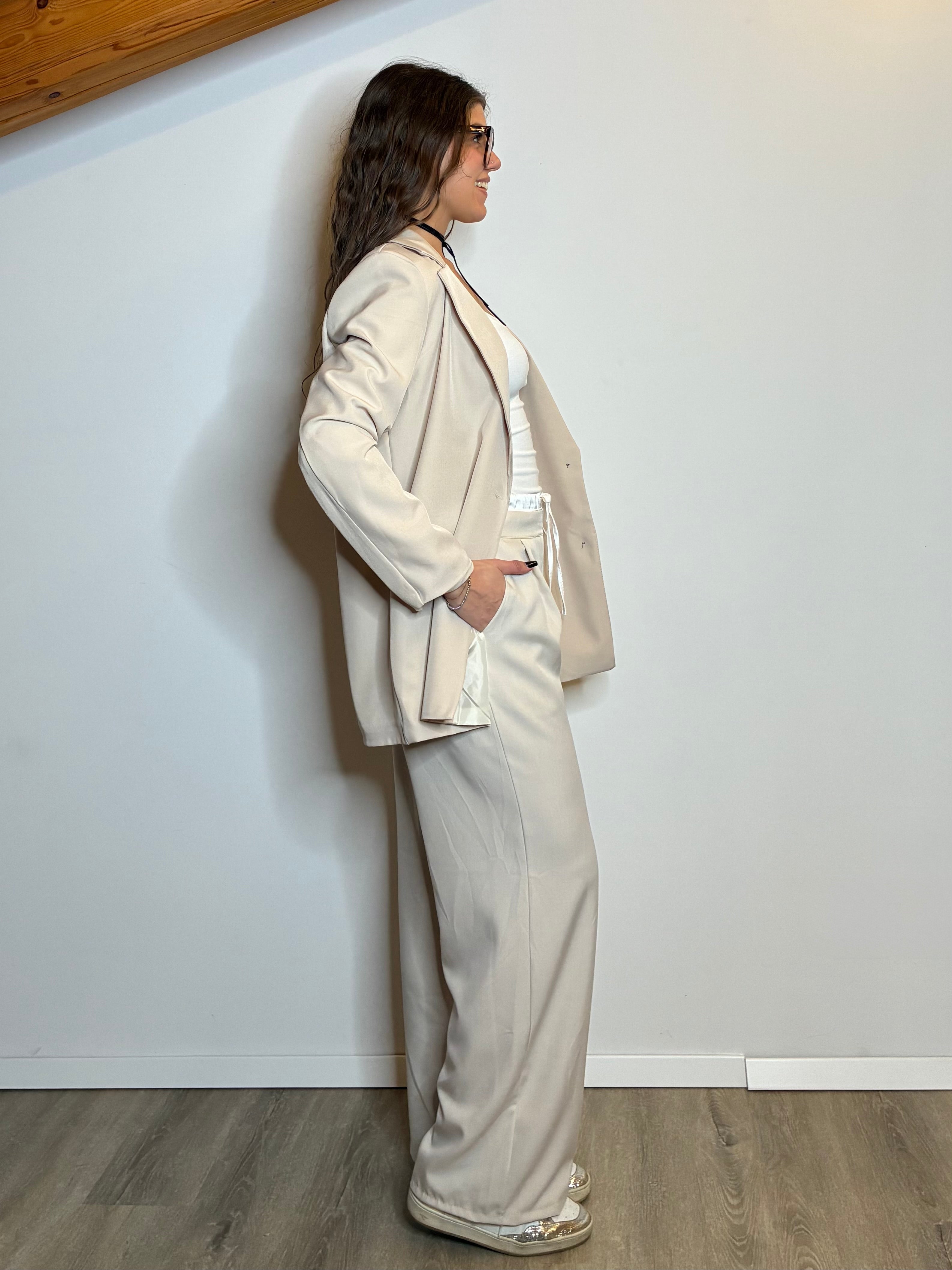 Blazer oversize nocciola