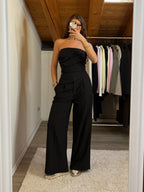Completo drappeggio nero