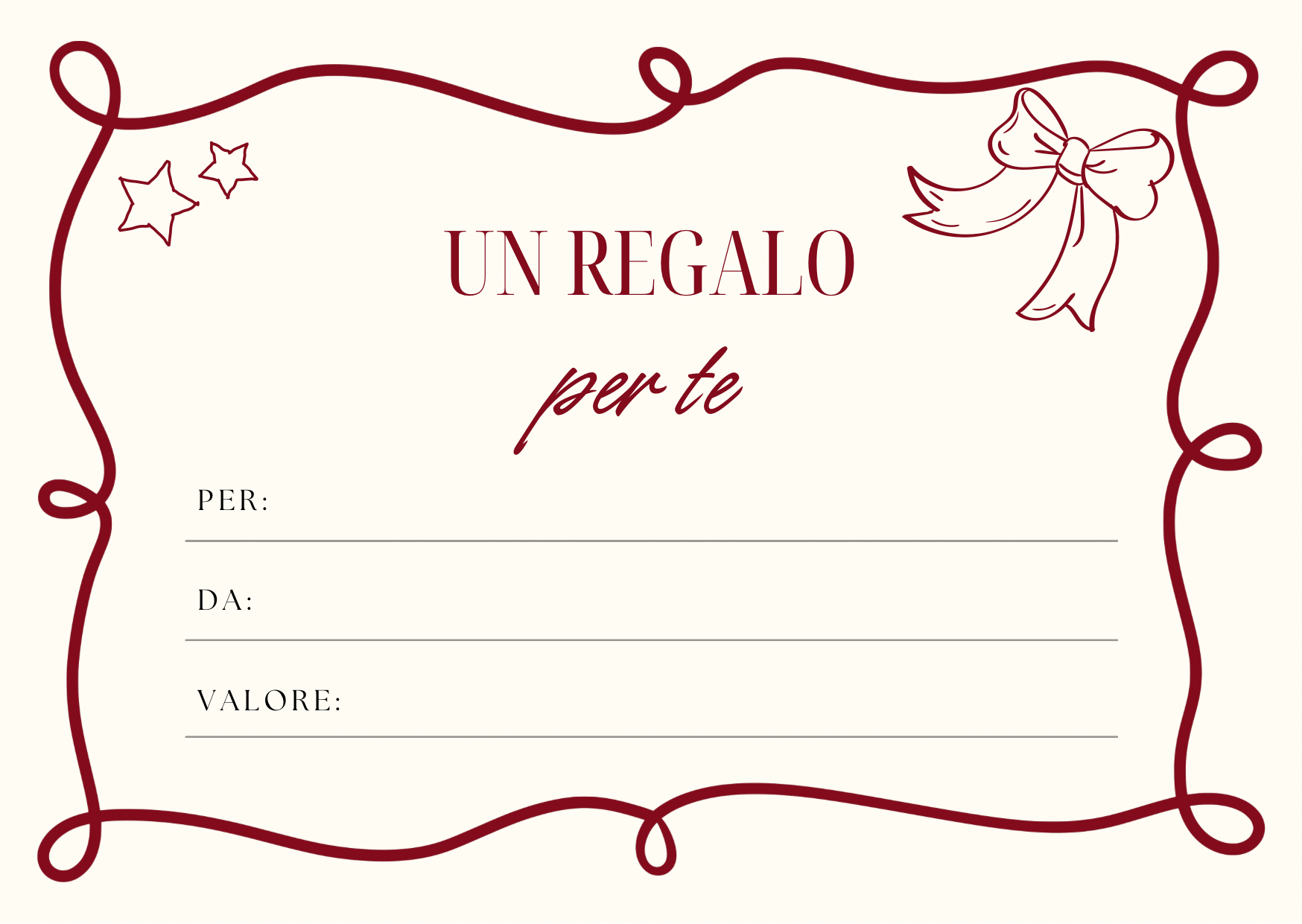 BUONO REGALO