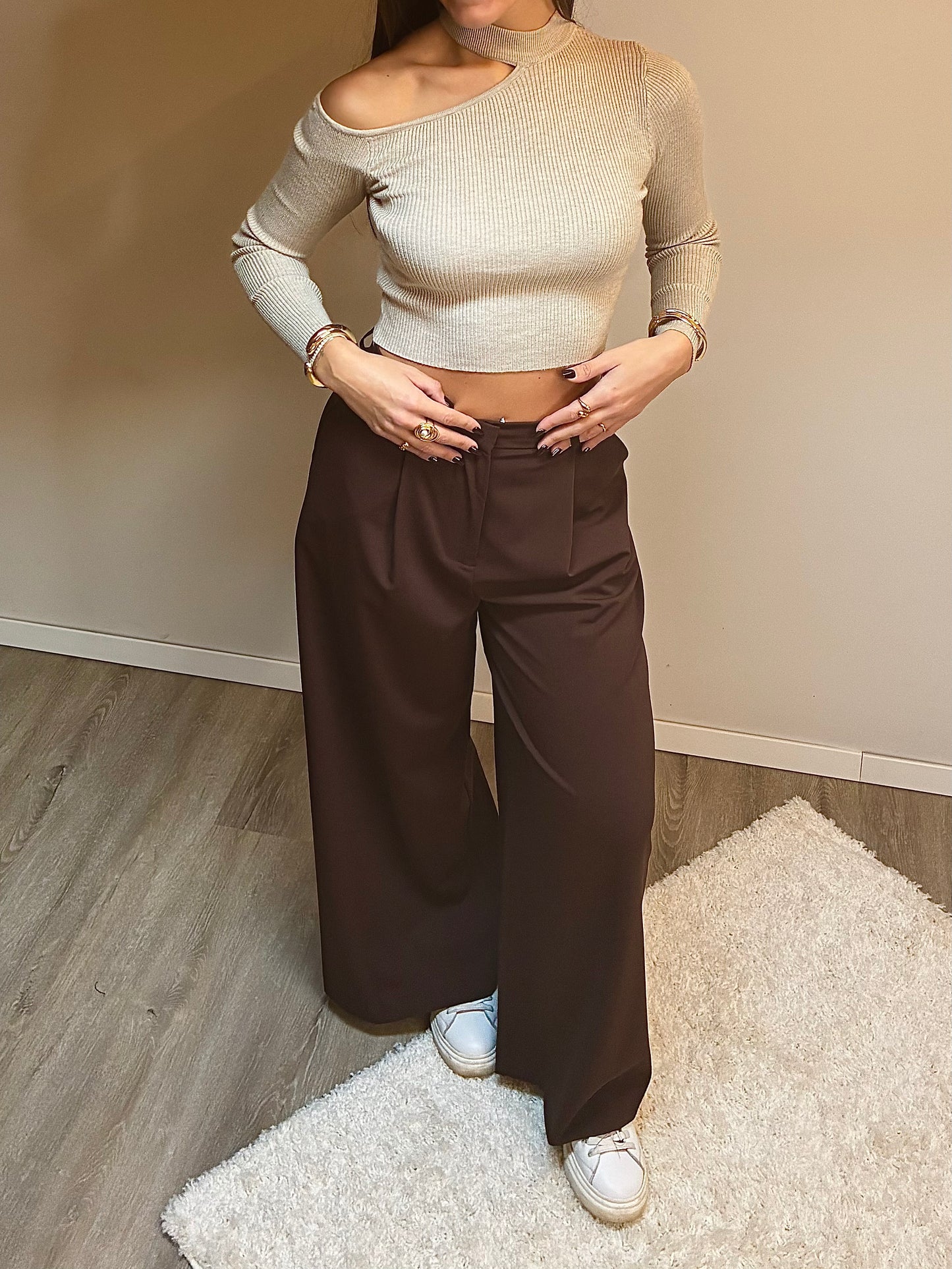 Pantalone sartoriale cioccolato