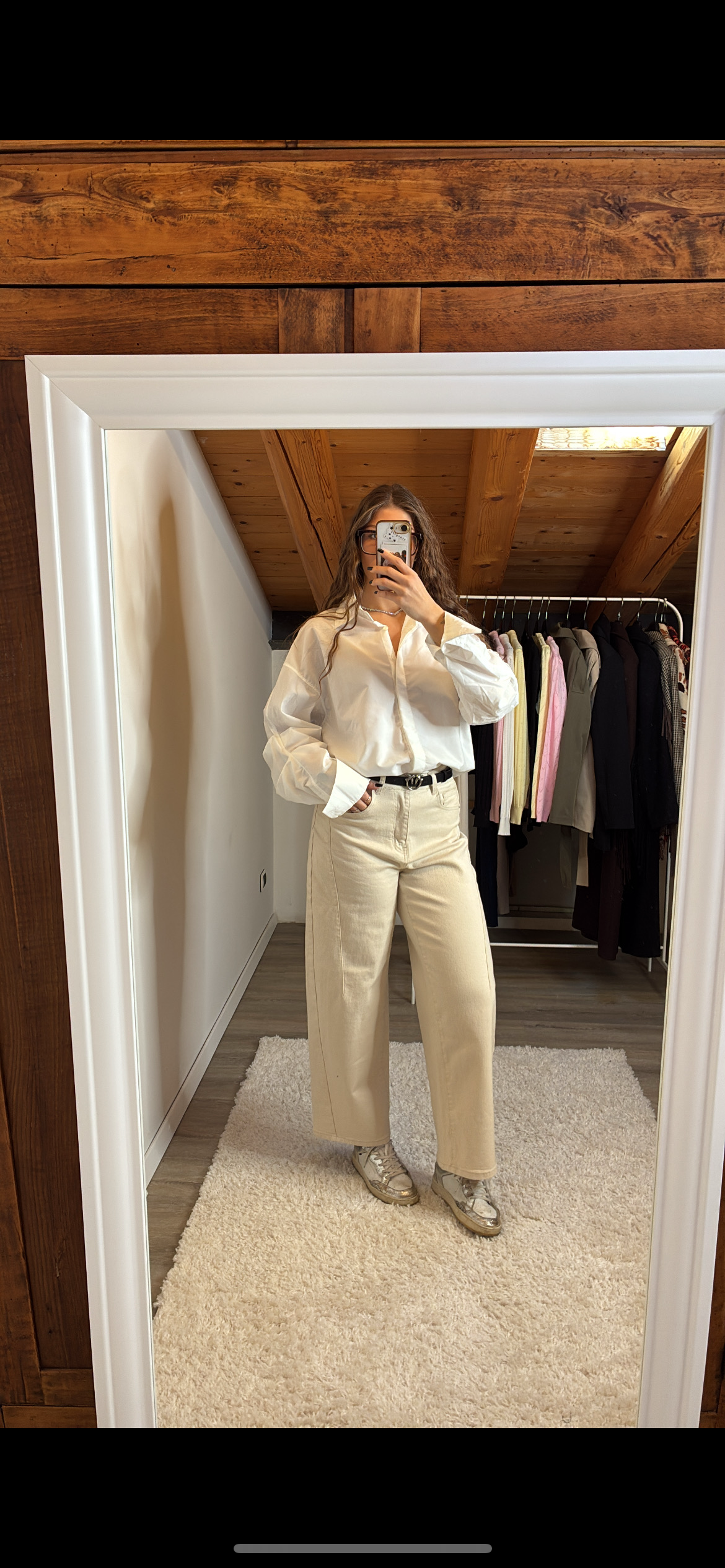 Camicia bianca manica pizzicata