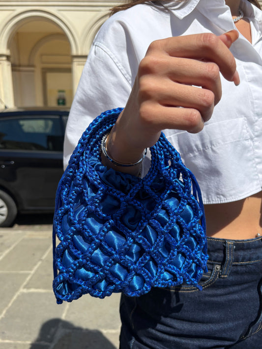 SHINY BAG BLU ROYAL