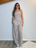 Completo drappeggio sabbia