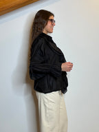 Camicia rouches nera