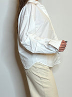 Camicia bianca manica pizzicata