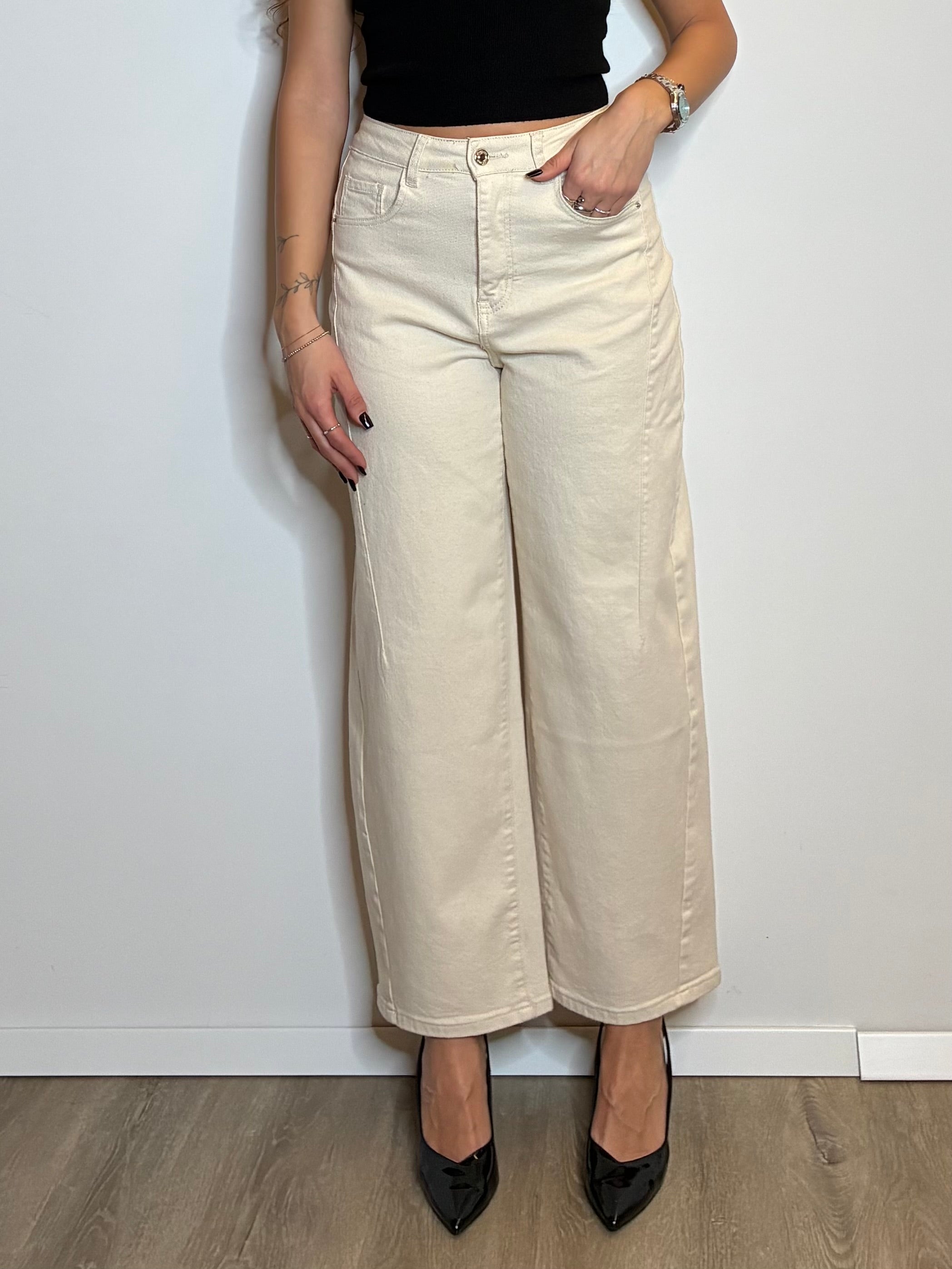 Jeans avorio