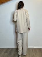 Blazer oversize nocciola