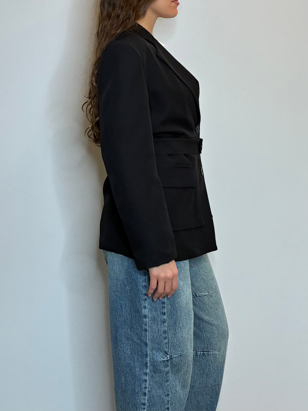 Blazer strutturato con cintura