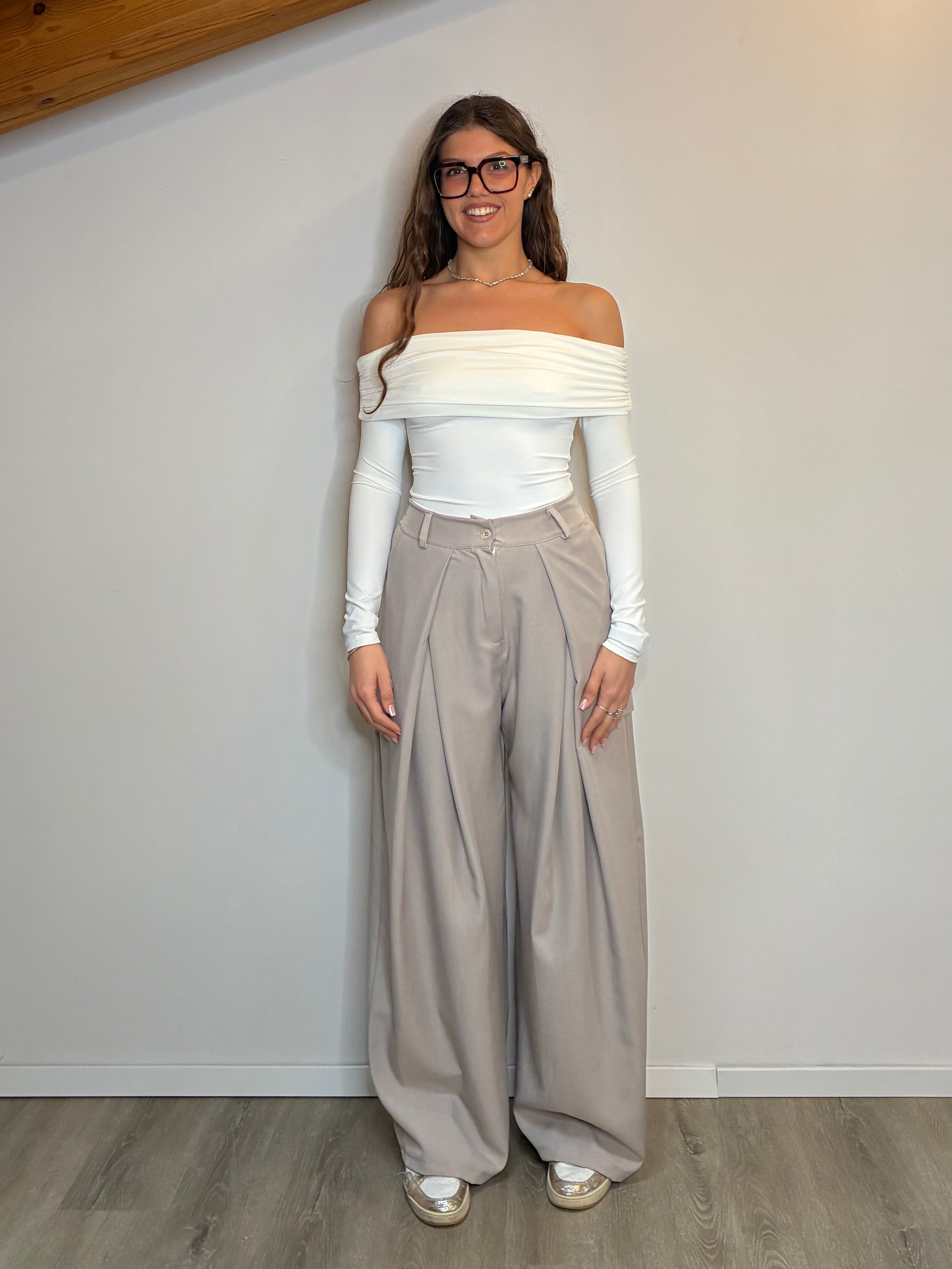 Pantalone cargo sabbia
