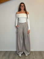 Pantalone cargo sabbia