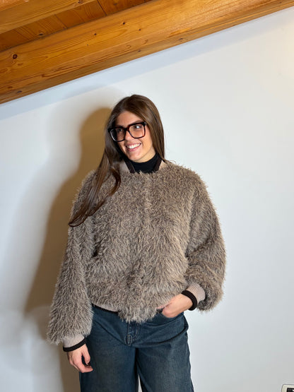 Giacca bomber pelliccia