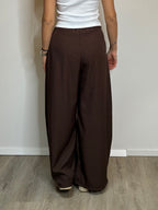 Pantalone balloon cioccolato