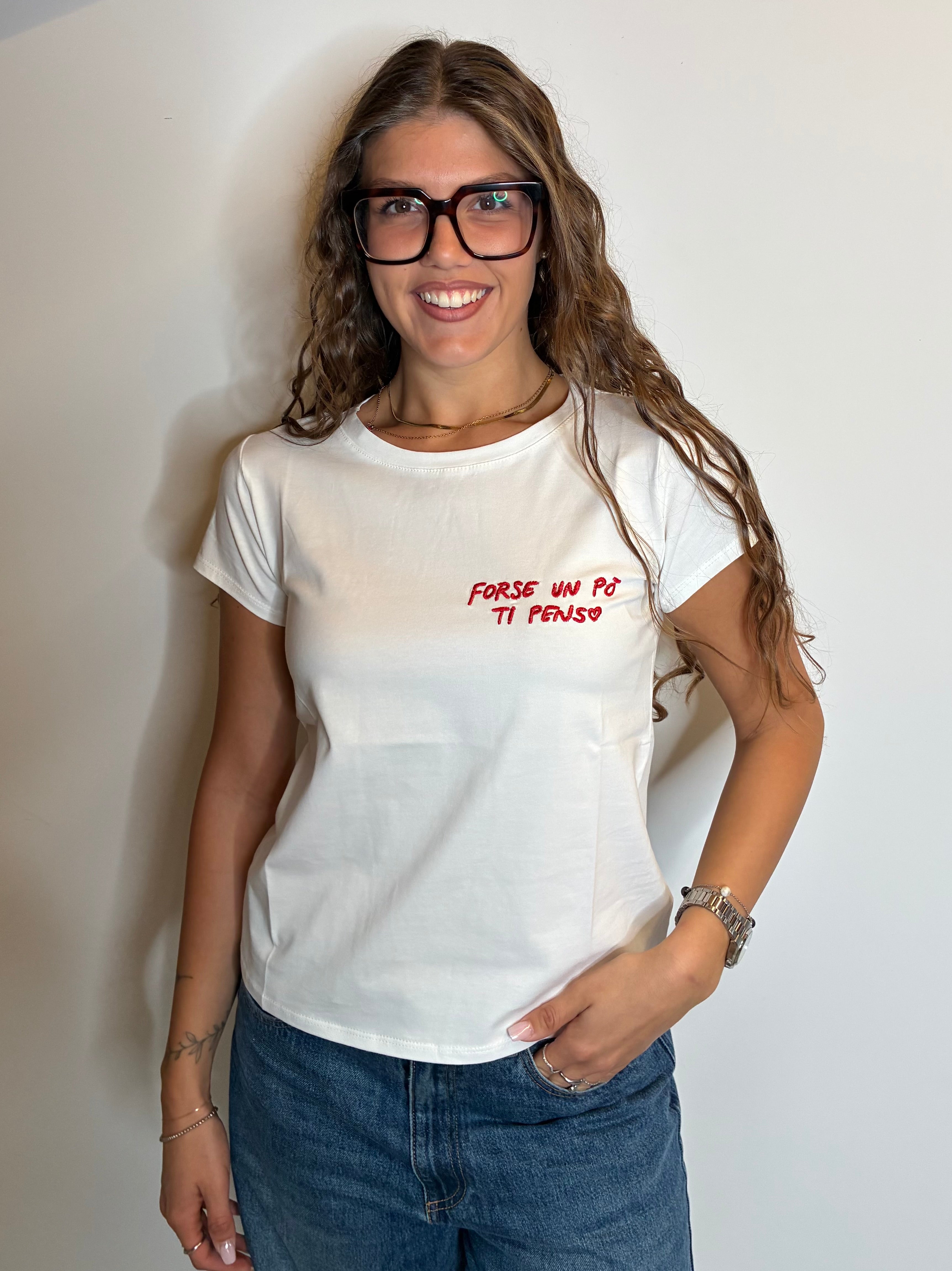 T-shirt "forse un po' ti penso"