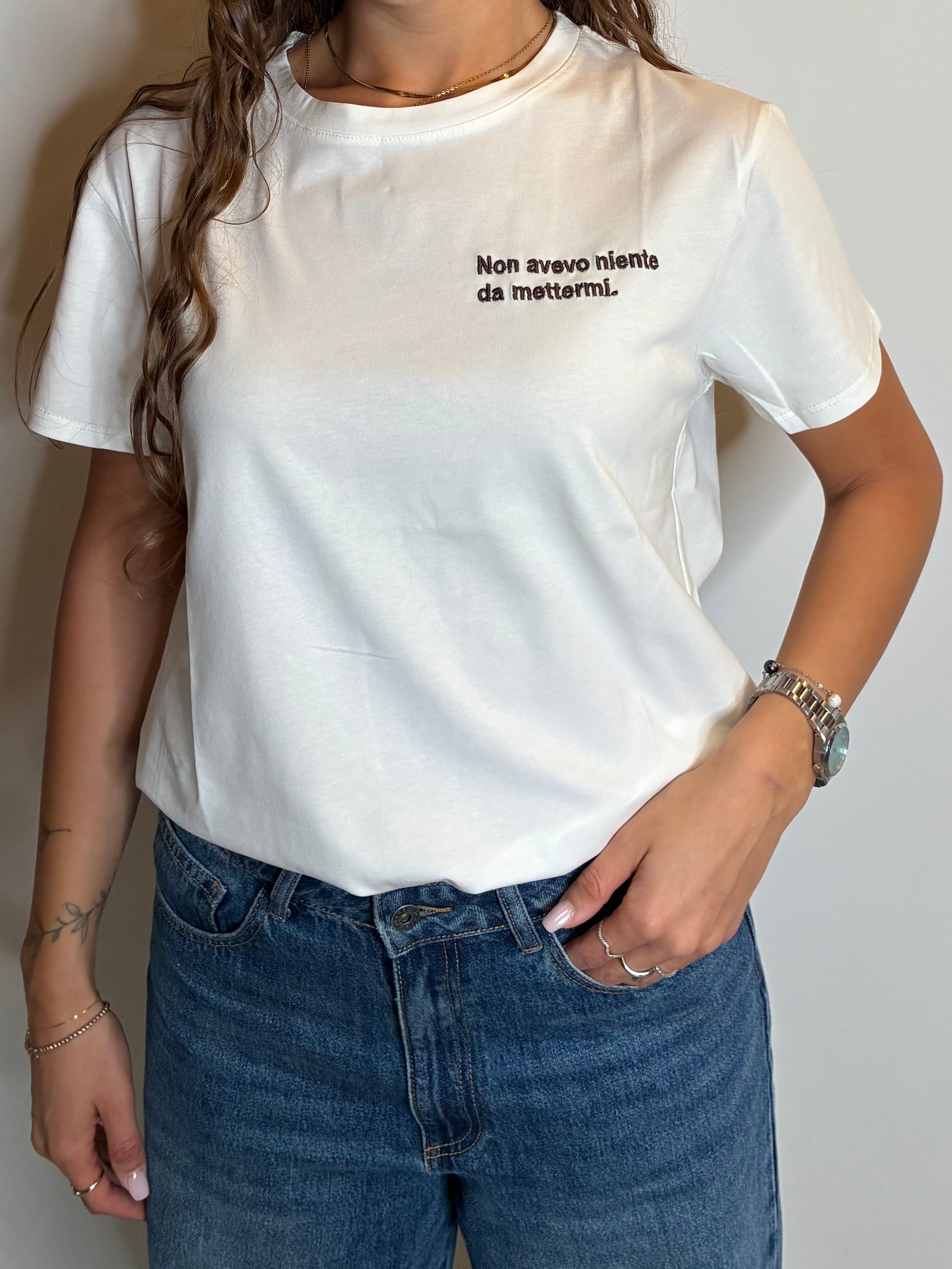 T-shirt "non avevo niente da mettermi"