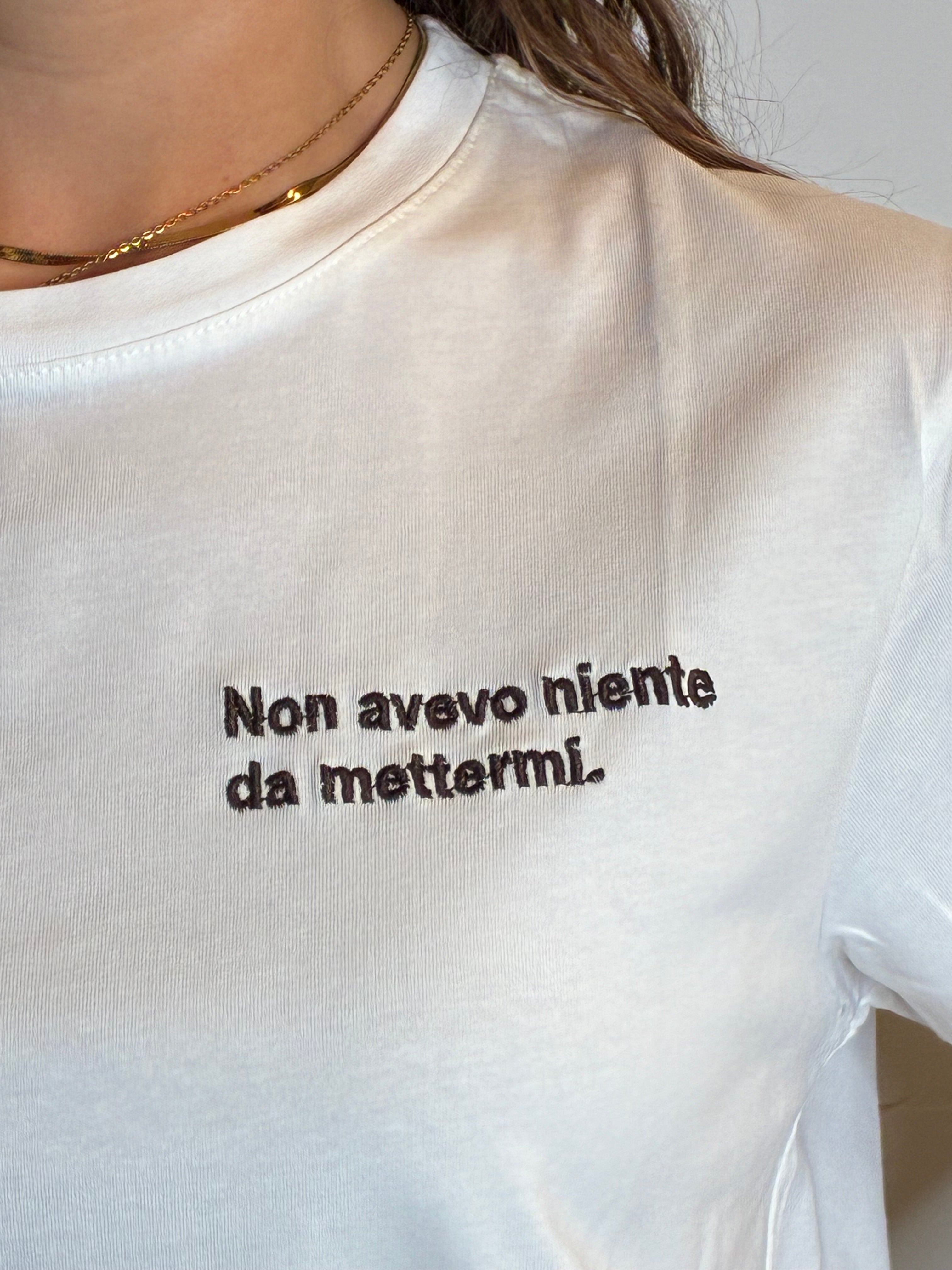 T-shirt "non avevo niente da mettermi"
