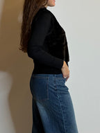 Smanicato pelliccetta nero