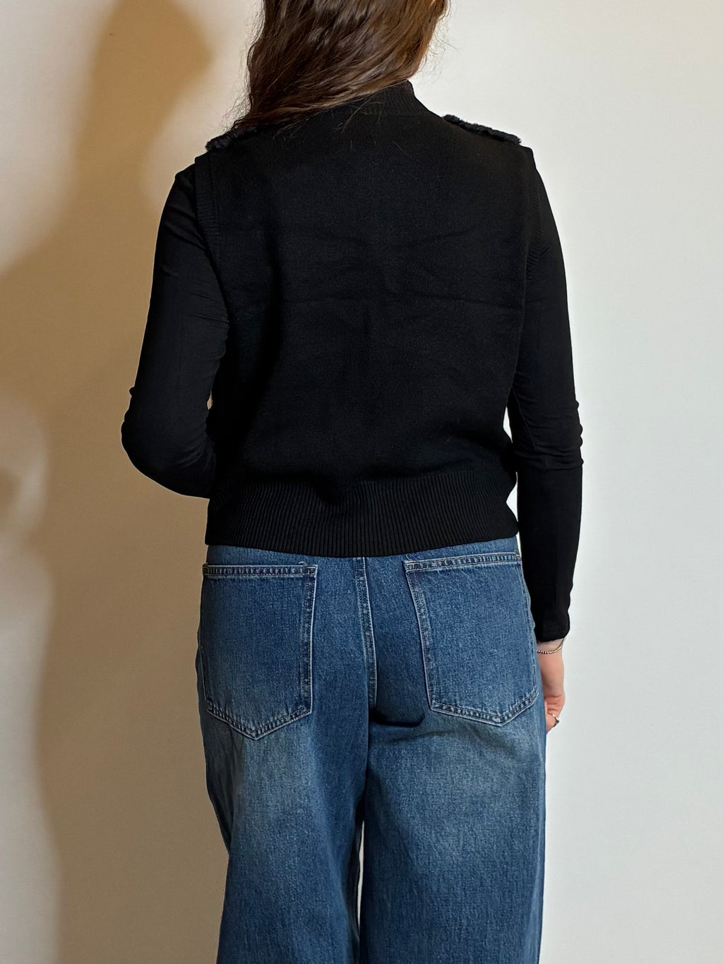 Smanicato pelliccetta nero