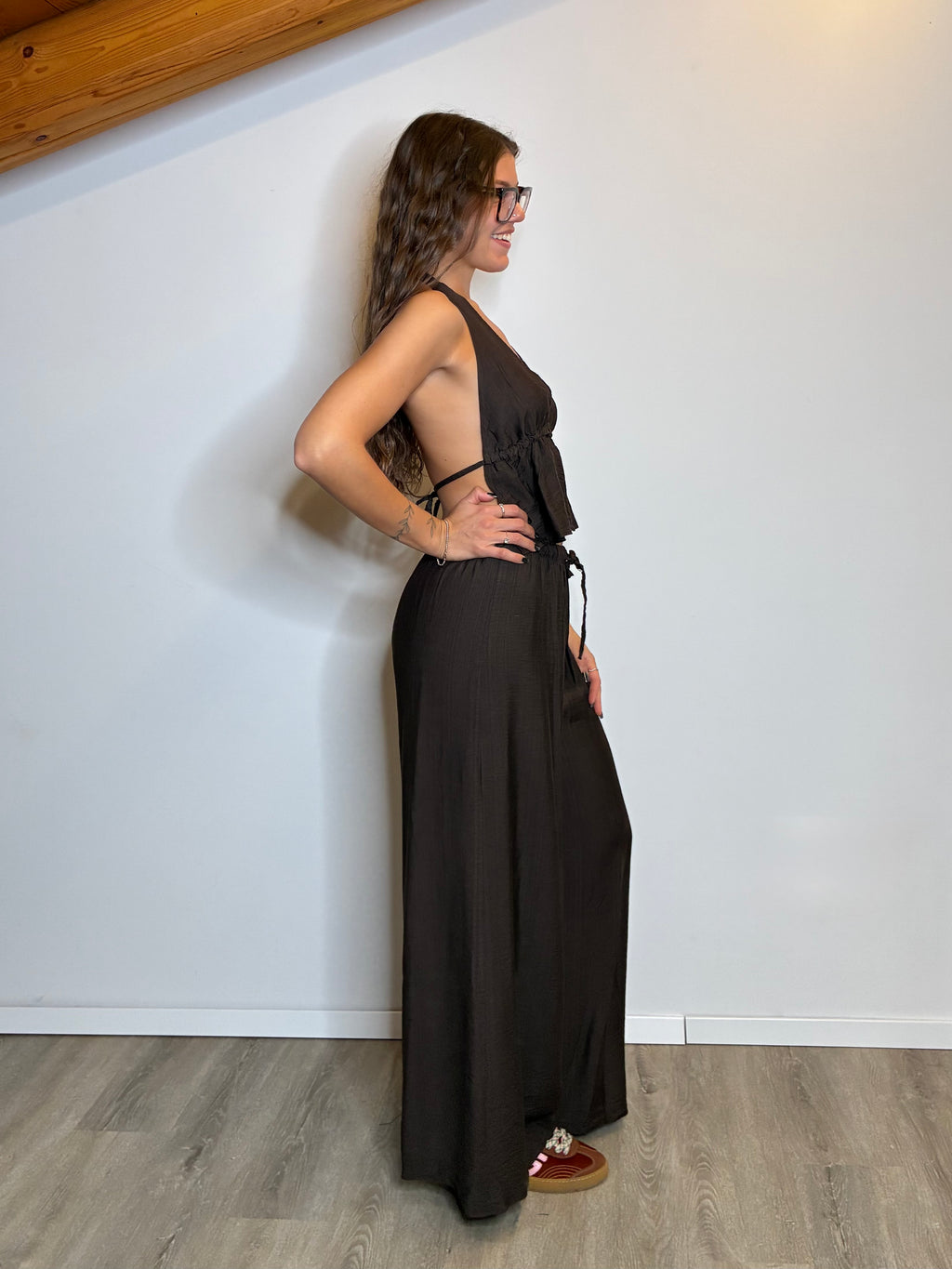 Coordinato morbido marrone