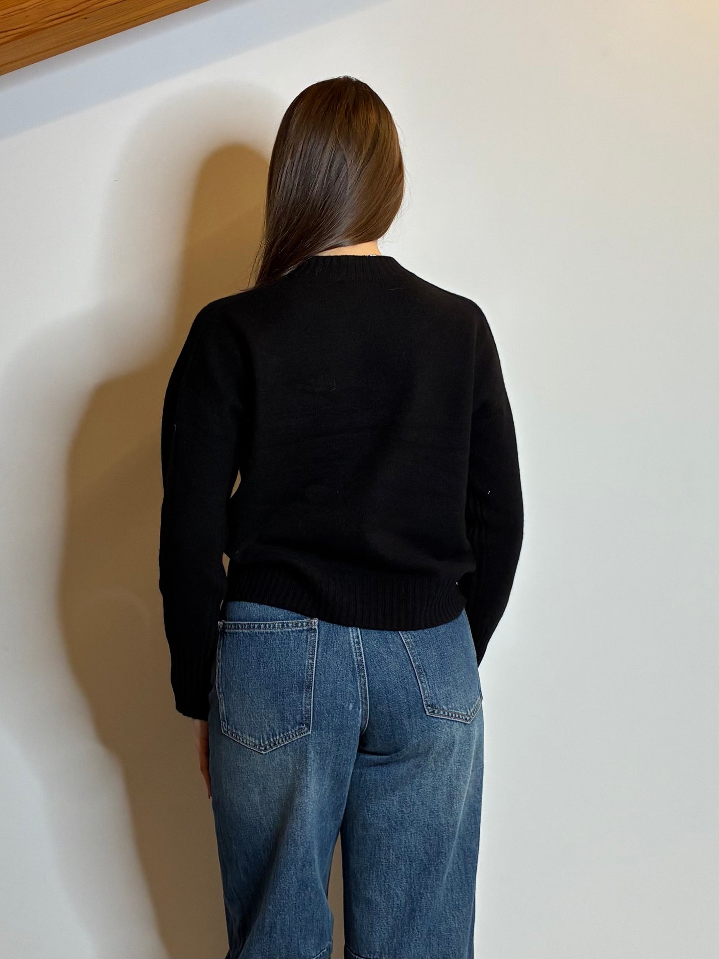 Maglione 100% lana nero