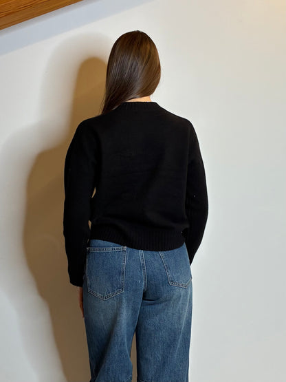 Maglione 100% lana nero